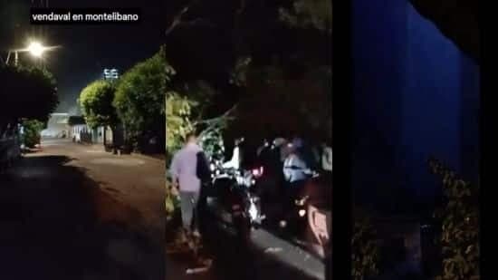 Vendaval derriba árboles y bloquea la vía entre Montelíbano y La Apartada