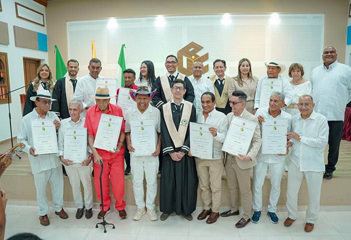 UPC rinde tributo académico a once leyendas del vallenato con doctorado Honoris Causa