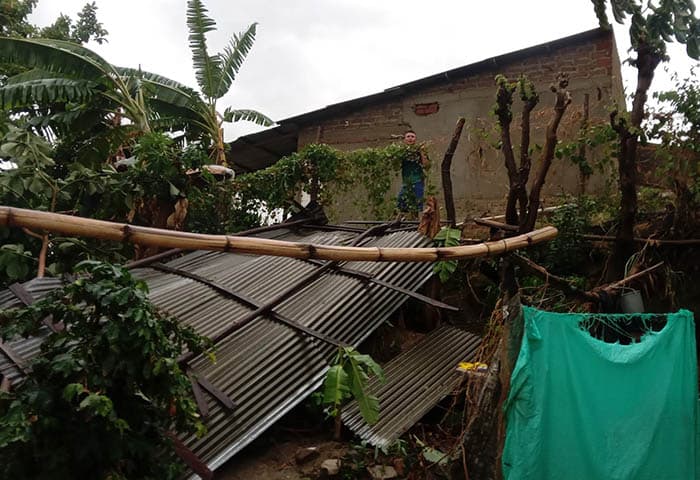 Valledupar activa brigadas de emergencia tras vendaval que afectó a casi 50 viviendas en la Sierra Nevada