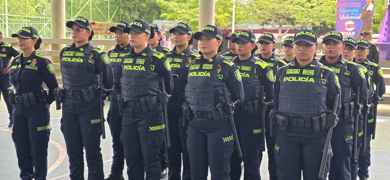 Valledupar recibe grupo élite de policía y 35 nuevos uniformados para combatir delito