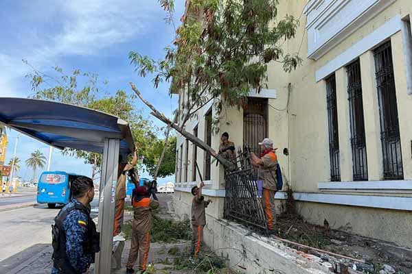 Cede el muro histórico del San Juan de Dios durante labores de limpieza