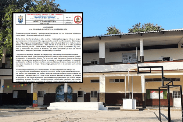 Colegio Francisco de Paula Santander rechaza violencia escolar tras videos de riñas en redes