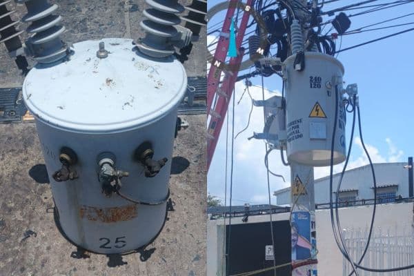 Air-e instala transformador en colegio de Gaira para mejorar suministro eléctrico