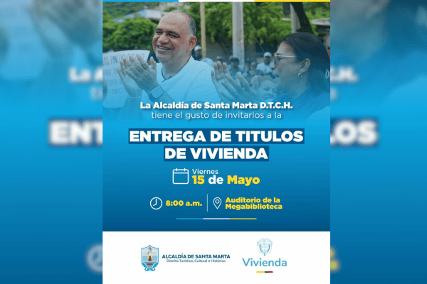 Santa Marta entrega títulos de vivienda a decenas de familias este jueves