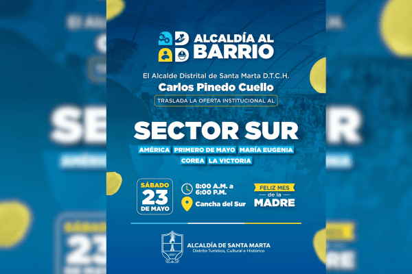 Santa Marta lleva servicios directos al sur: nueva jornada de "Alcaldía al Barrio" hoy