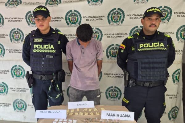Policía captura a hombre con más de 170 dosis de droga en Ciénaga