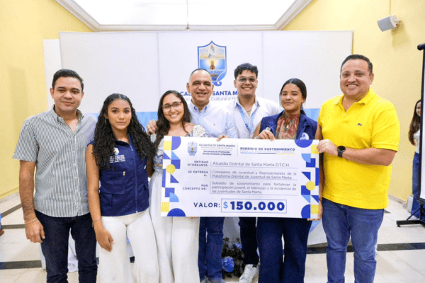 Santa Marta entrega por primera vez subsidios a jóvenes del Consejo Distrital de Juventud