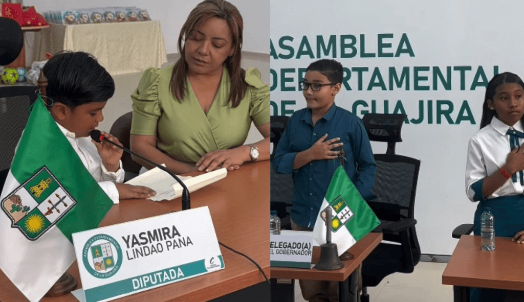 Niños tomaron las curules de la Asamblea de La Guajira y dejaron lecciones para los adultos