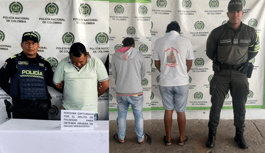 Tres capturados por documentos falsos en operativos de la Policía en Maicao