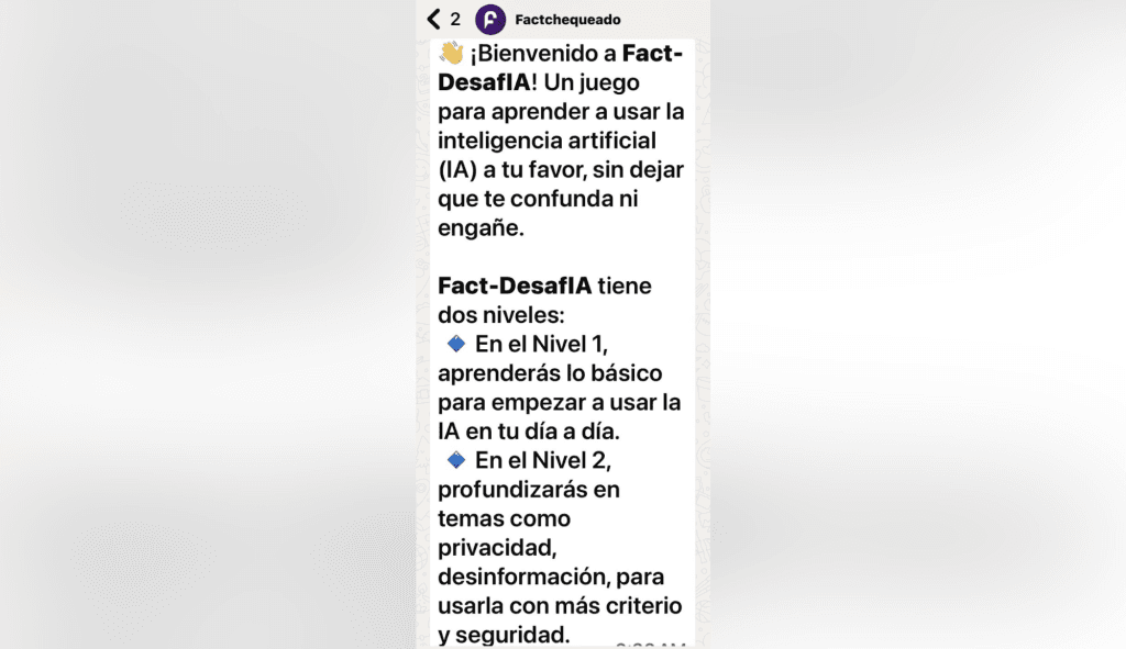 'Fact-DesafIA': aprende a detectar fraudes de IA por WhatsApp y gana hasta 300 dólares