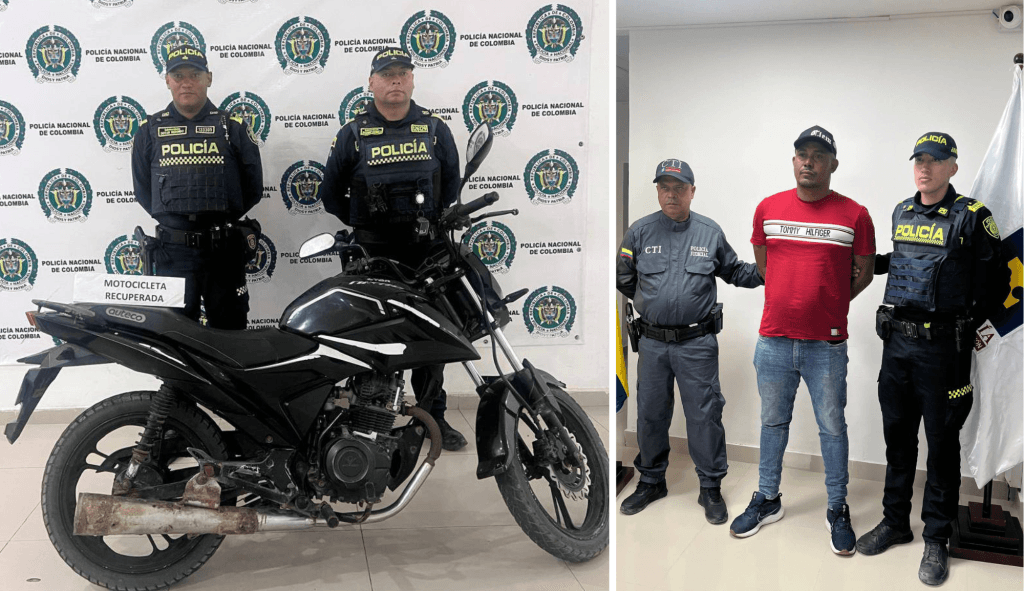 Policía captura agresor intrafamiliar y recupera motocicleta robada en Riohacha