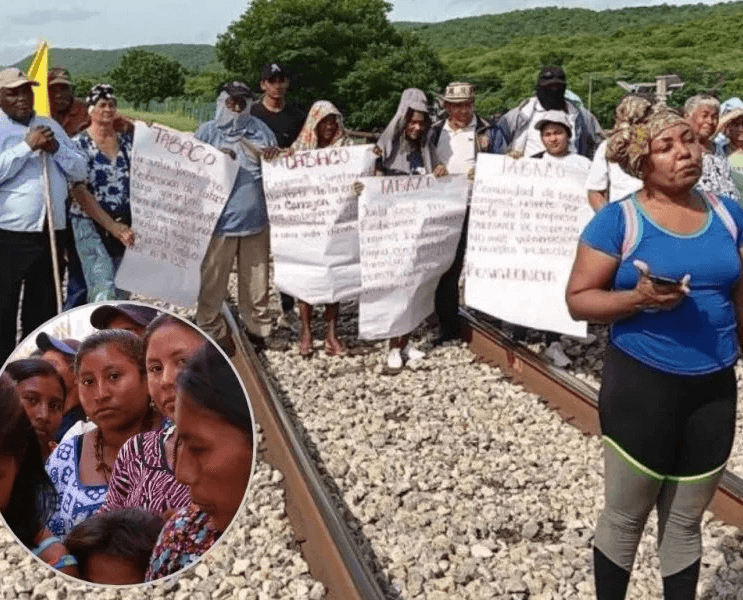 Comunidades afro e indígenas bloquean férrea de Cerrejón exigiendo reparación por daños de la minería