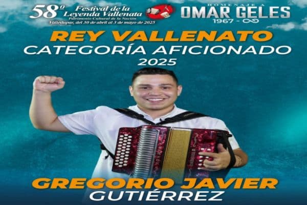 Ocho años de lucha: Gregorio Gutiérrez gana su primer título como Rey Vallenato Aficionado