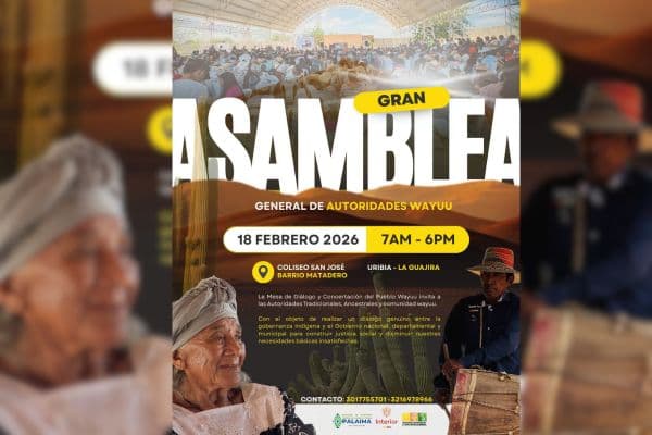 Cinco mil autoridades wayuu se reúnen en Uribia para enfrentar crisis de agua y salud