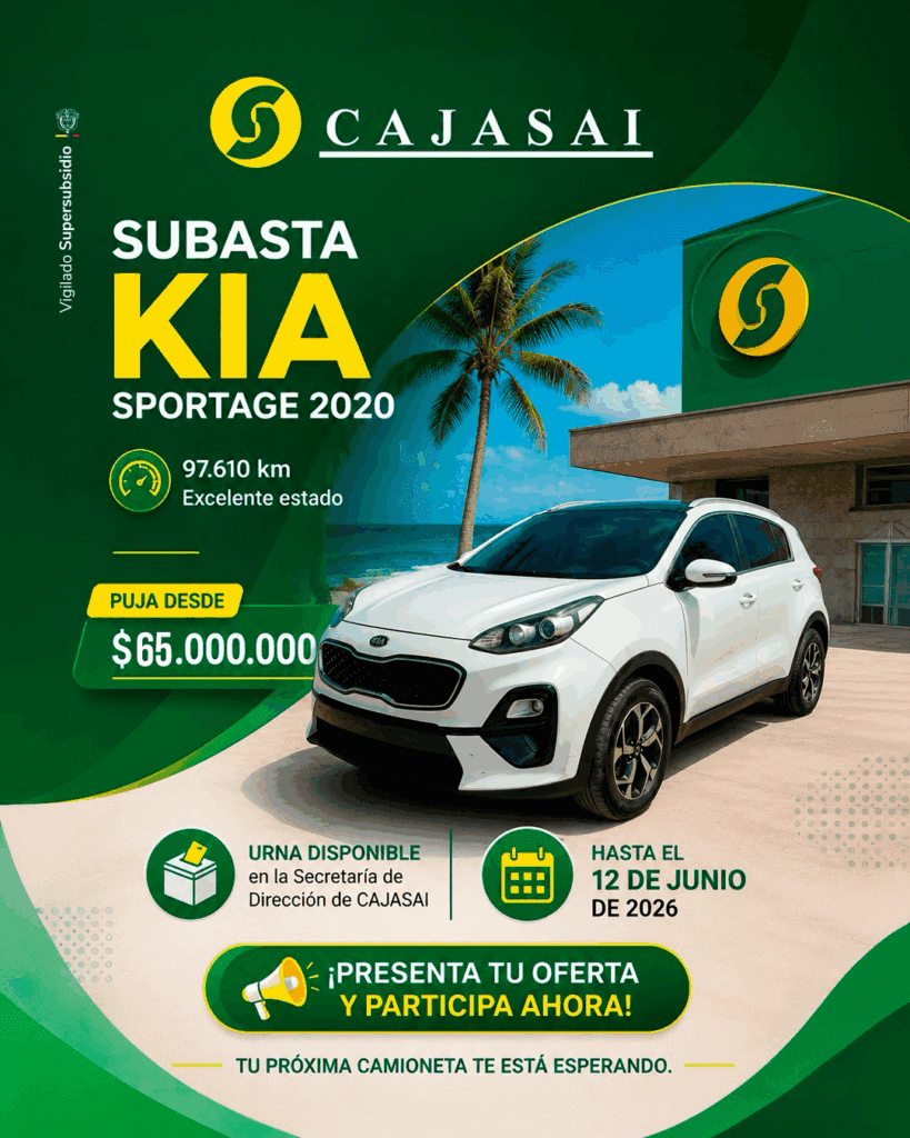 CAJASAI abre subasta de KIA Sportage 2020: cómo participar y qué debes saber