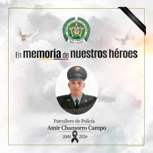 Policía de 25 años muere en enfrentamiento en Cartagena; deja huérfano a su hijo de un año