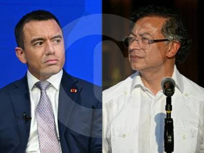 Noboa acusa a Petro de impulsar incursión guerrillera desde Colombia sin aportar pruebas