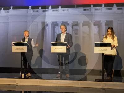 López, Fajardo y Valencia rechazaron la paz total y la Constituyente en debate antioqueño sin Cepeda ni De la Espriella