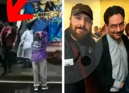 Acusan a contratista de la UNGRD de atacar sede de Paloma Valencia durante protesta en Bogotá