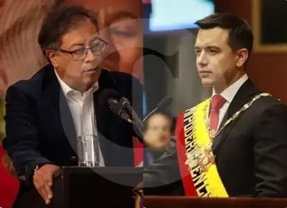 Noboa rechaza acusaciones de Petro sobre bombardeos: "Actuamos en nuestro territorio"