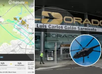 Confusión en la torre: cómo un helicóptero del Ejército cruzó pistas de El Dorado sin control