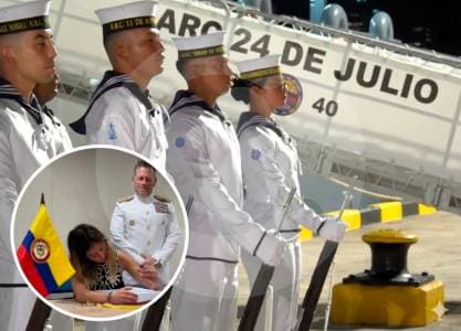 Designación de hija de Petro como madrina de buque de guerra genera polémica política en Colombia
