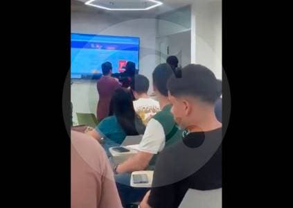 Profesor enfrenta a encapuchados en la UIS; grafitean instalaciones de la universidad