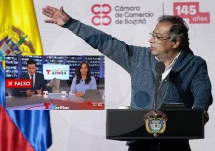 Telemundo desmiente video falso de Petro contra Noboa: es un deepfake con 99.7% de probabilidad de ser creado con IA