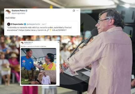 Petro desata controversia diplomática con "Heil Hitler" y se redefine como "ejército de Bolívar"