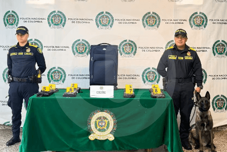 Incautan más de 8 kilos de cocaína en El Dorado: llevaba GPS para rastrearla hacia Canadá