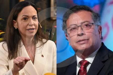 María Corina Machado le pide a Petro que no interfiera en Venezuela y se concentre en Colombia