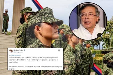 Petro anunció fin del servicio militar, pero el decreto solo permite prorrogas voluntarias