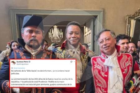 Ministra contradice a Petro: "El presidente sí ordenó hacer la película del Almirante Padilla"