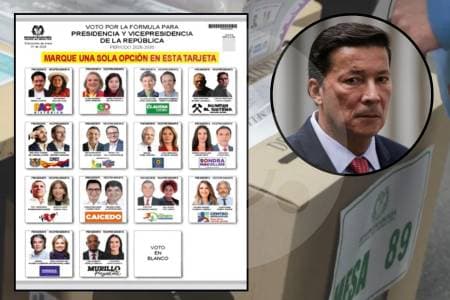 Registrador presenta tarjetón para presidenciales: "muy intuitivo" y con fotos de candidatos