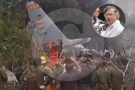 Petro arrecia contra opositores con insultos en medio de tragedia aérea que dejó 68 muertos
