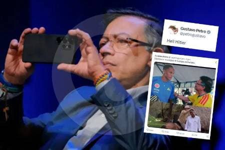 Petro desata polémica con referencias nazis, reclamos sobre M-19 y post sobre Yerry Mina