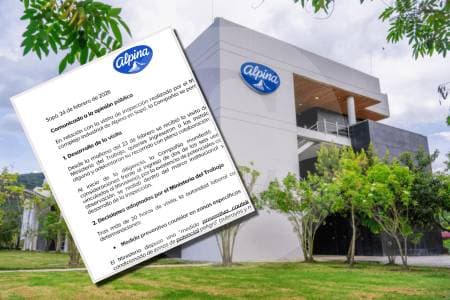 Alpina dice estar implementando cambios tras orden de cierre de áreas por riesgos laborales