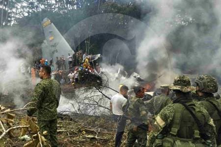Dan a conocer los nombres de la tripulación del Hércules accidentado en Putumayo