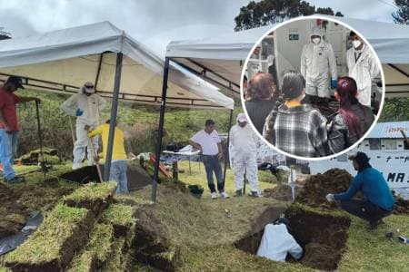 Hallan siete cuerpos de víctimas del conflicto en cementerio de Samaná, Caldas