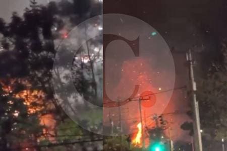 Incendio de vegetación asusta a residentes cerca de Unicentro en el norte de Bogotá