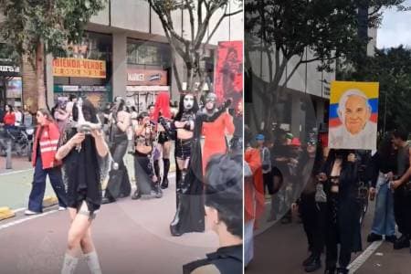 Tensión en el centro de Bogotá: grupo irrumpe en misa de Viernes Santo en iglesia de San Francisco