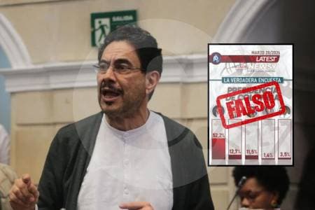 Viral falsa: encuesta que da ganador a Cepeda en primera vuelta no existe