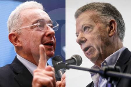 Uribe y Santos se enfrentan nuevamente: chocan versiones sobre el acuerdo de paz de 2016