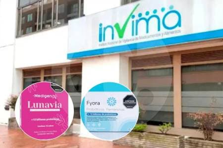Invima alerta: probióticos "Fyora" y "Lunavia" son fraudulentos y se venden sin autorización