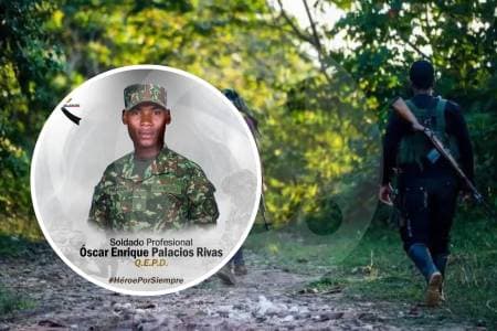 Óscar Enrique Palacios Rivas, muerto en ataque con drones en Bolívar atribuido a disidencias Farc