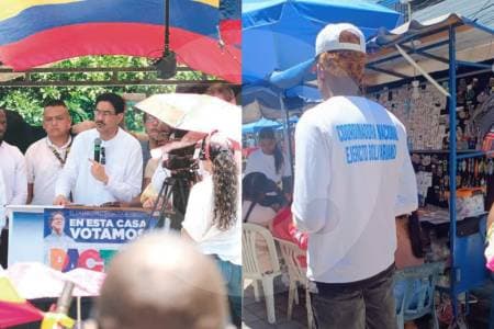 Cepeda enfrenta nueva polémica: personas con camisetas de disidencias en su acto de campaña en Tumaco
