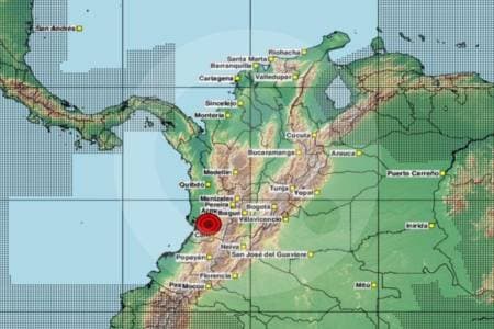 Temblor de magnitud 5.5 sacudió Antioquia y el Pacífico colombiano esta mañana