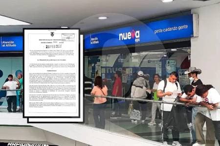 Gobierno ordena trasladar 2,6 millones de usuarios a Nueva EPS pese a su crisis financiera