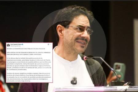 Cepeda condena presiones de grupos armados pero no exige intervención directa de autoridades