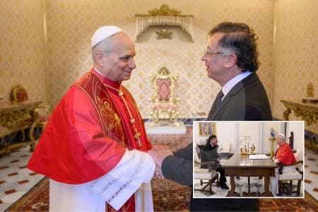 Petro se reúne con el Papa en el Vaticano para hablar de paz y conflictos en Colombia